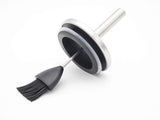 Allgrill Grillpinsel-Set aus Edelstahl/Silikon Ø 10 x 23 cm für perfektes Marinieren am Grill