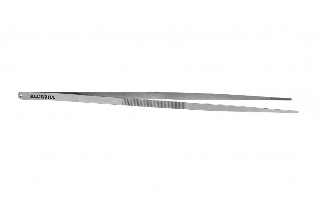 Praktische Edelstahl Grillpinzette 45 cm - Sicheres und präzises Greifen von Fleisch, Gemüse und Fisch - Hohe Belastbarkeit und Langlebigkeit