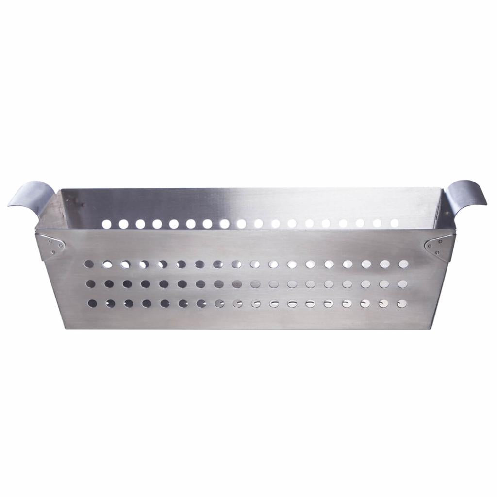 ALL'GRILL Edelstahl-Grillkorb 30x13x9 cm mit integrierten Haltegriffen für perfektes Grillaroma