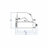 Premium Edelstahl Einbau Gasgrill 4 Brenner 17,5kW mit Backburner und LED-Beleuchtung: TOP-LINE - ALL'GRILL CHEF L - BUILT-IN Variante