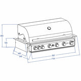 Backburner mit 3,5 kW fÃ¼r Rotisseriegrillen