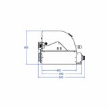 Hochwertiger Edelstahl Einbau Gas-Grill 6 Brenner mit Backburner und Air System: TOP-LINE - ALL'GRILL CHEF XL - BUILT-IN Variante