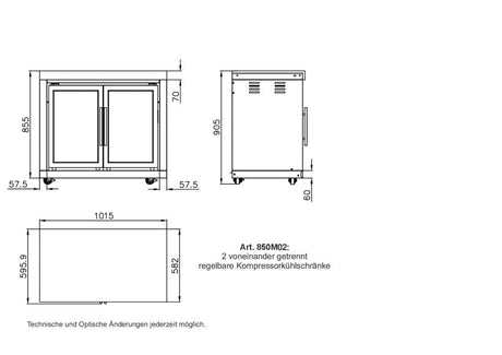 Extra groÃŸer Doppel-KÃ¼hlschrank