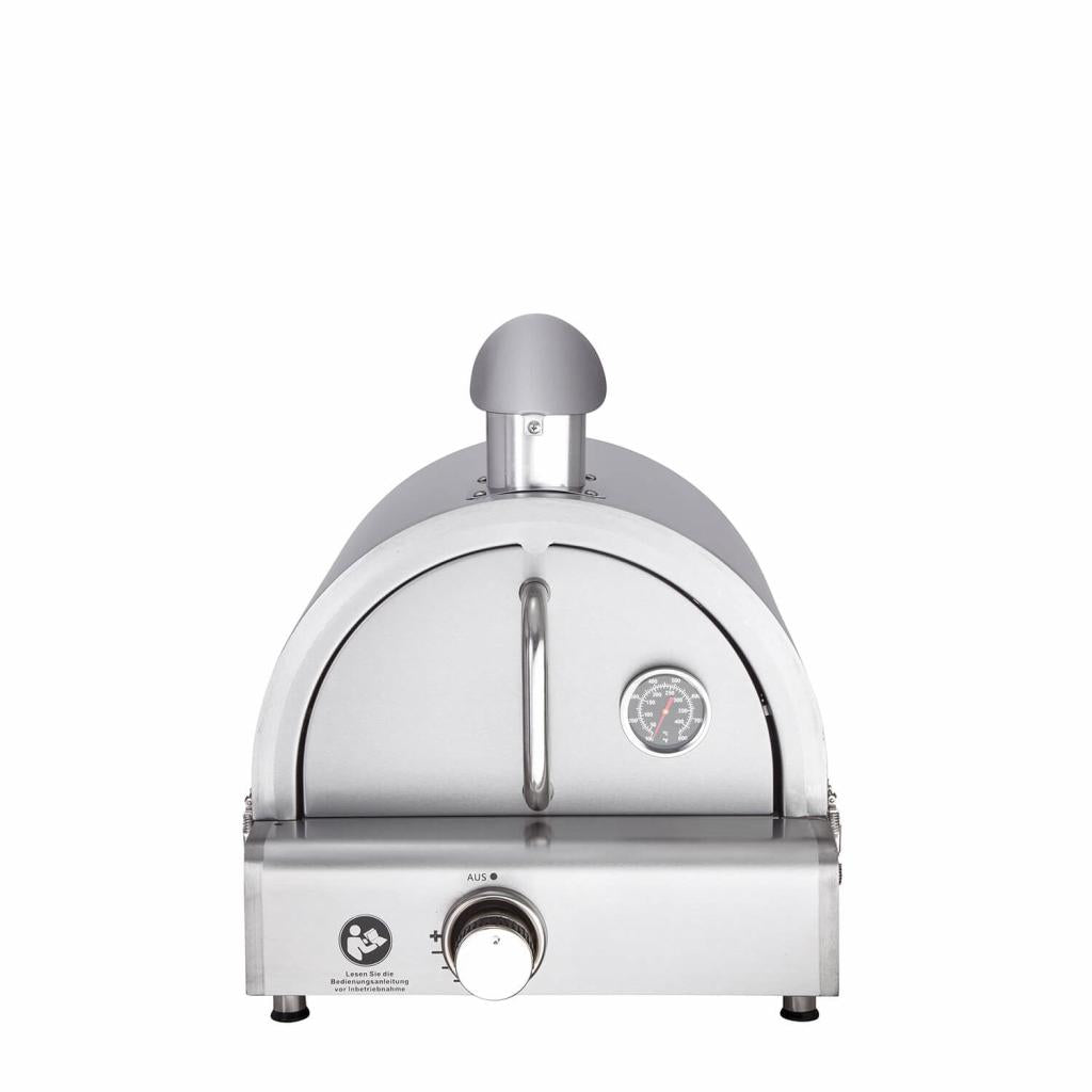 Multi-Kulti®: Portabler Gasgrill mit Steakzone®-Keramikbrenner, 42x51x25 cm, Edelstahl, Zubehör, Zündsicherung