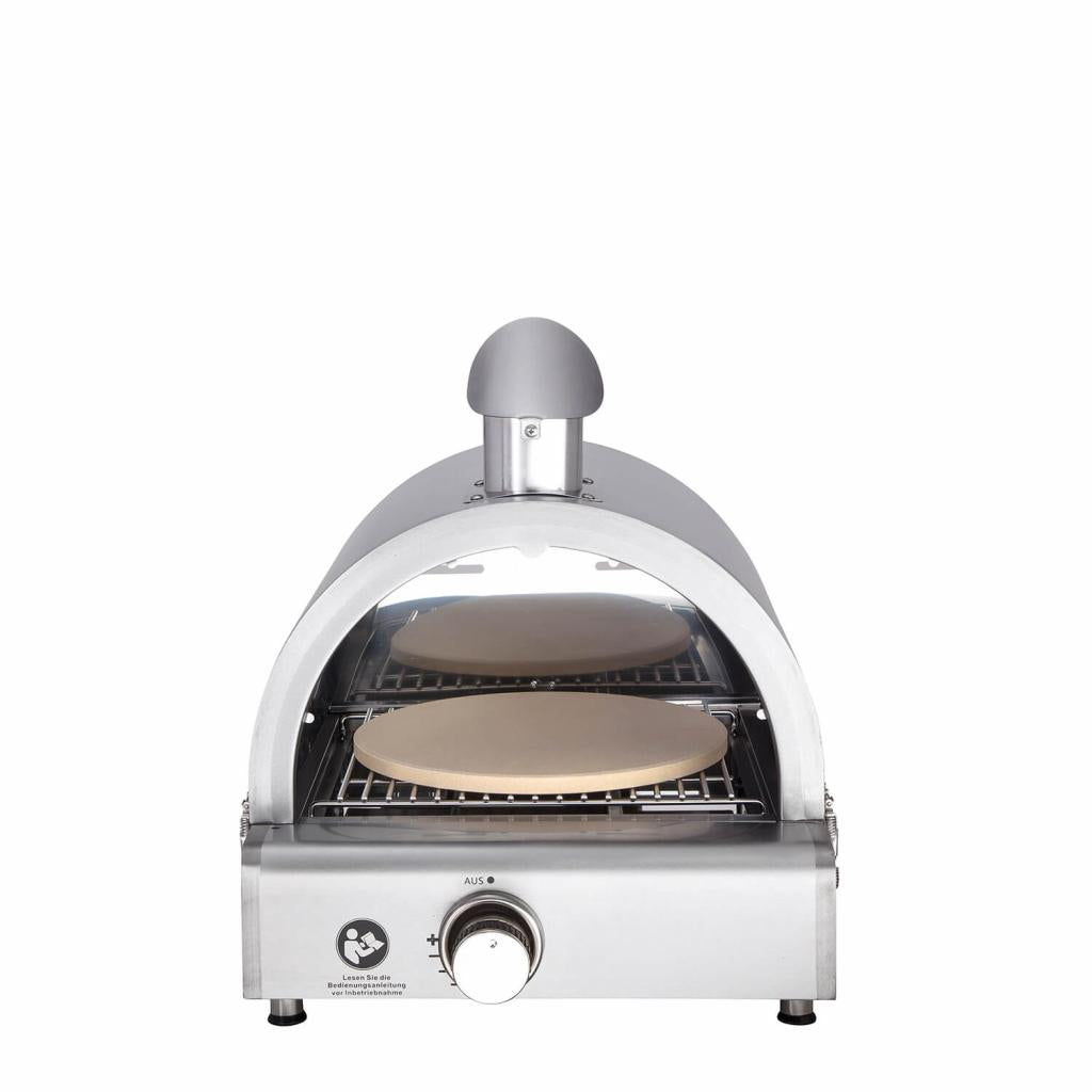 Multi-Kulti®: Portabler Gasgrill mit Steakzone®-Keramikbrenner, 42x51x25 cm, Edelstahl, Zubehör, Zündsicherung