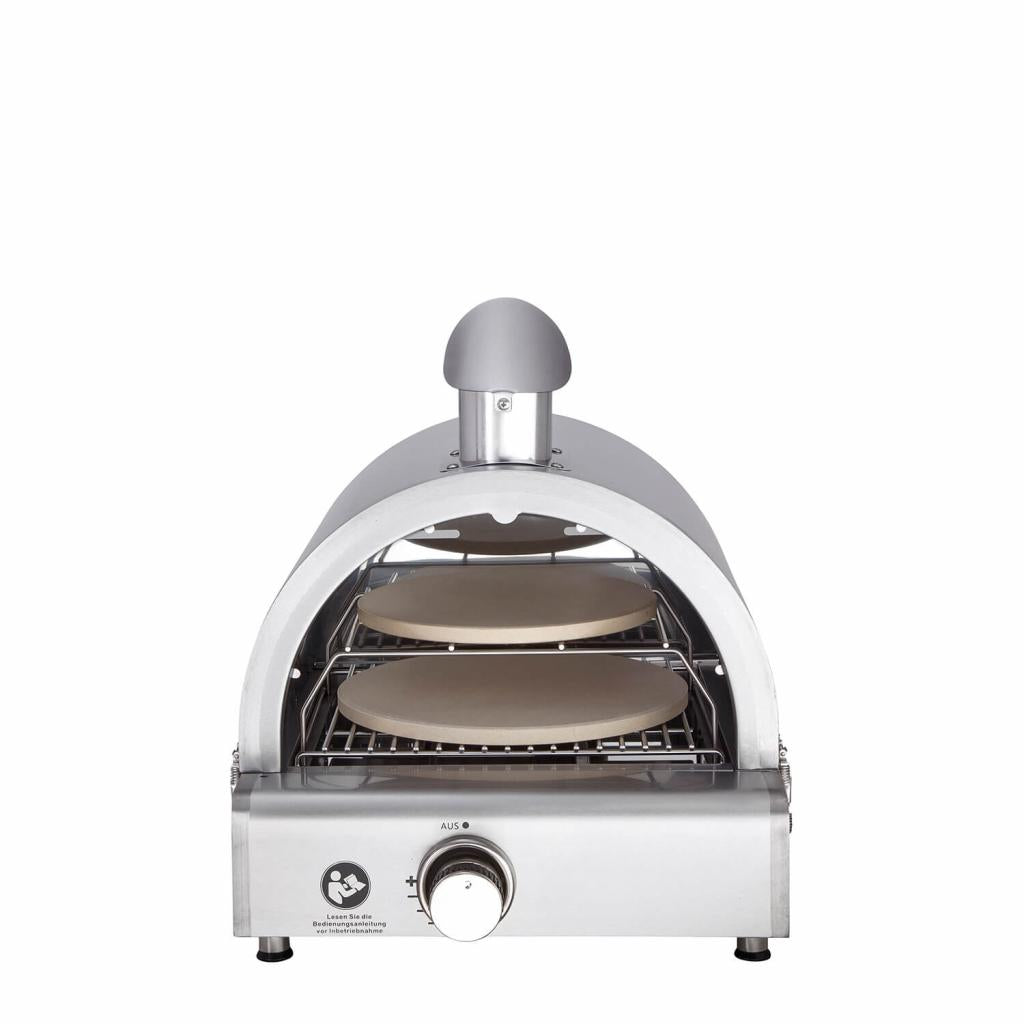 Multi-Kulti®: Portabler Gasgrill mit Steakzone®-Keramikbrenner, 42x51x25 cm, Edelstahl, Zubehör, Zündsicherung