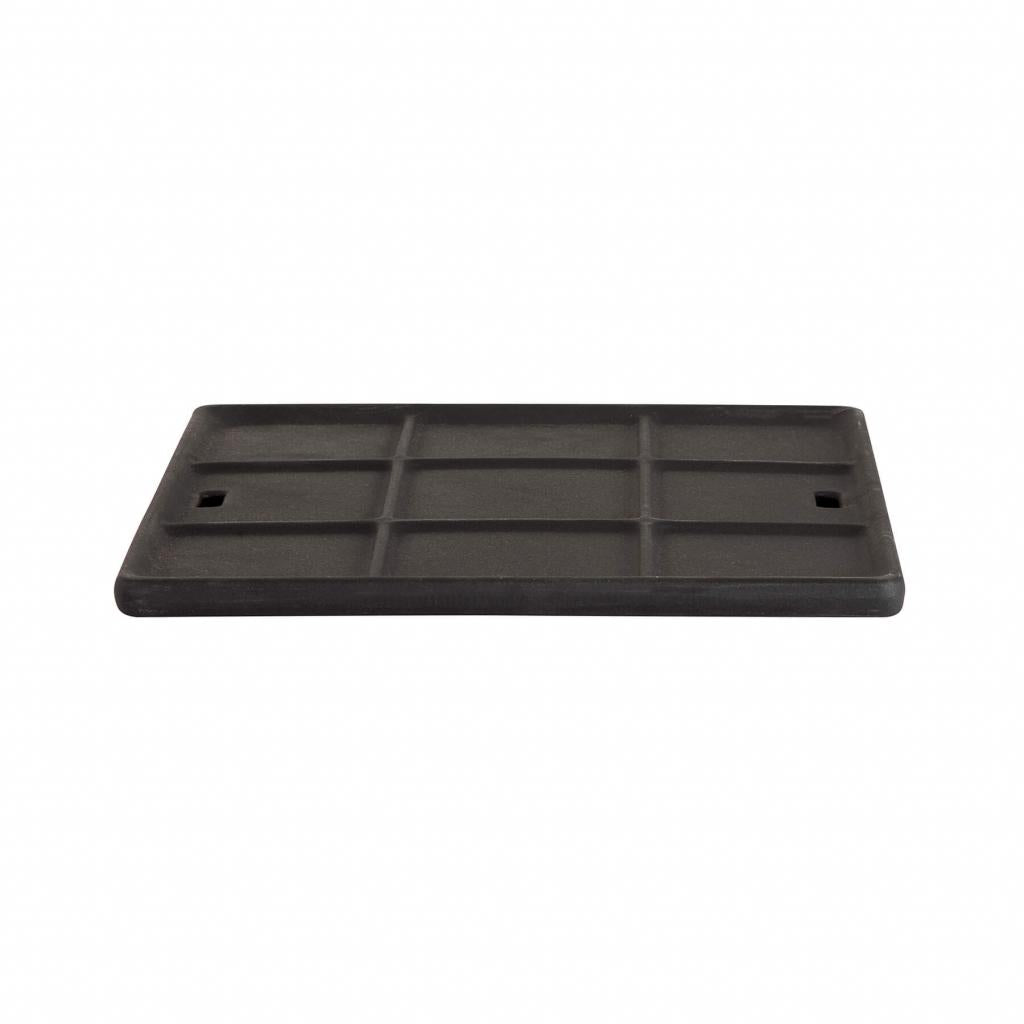 Robuste Gusseisen Grillplatte 30x31 cm für Multi-Kulti Grill-Systeme: Ideal für Fleisch, Fisch und Gemüse
