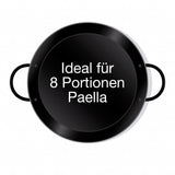 Leichte emaillierte Paella Pfanne Ø 38 cm mit Griffen - Universell einsetzbar und robust: Original spanische Paella Pfanne Typ Valenciana