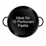 Leichte emaillierte Paella Pfanne Ø 42 cm mit Griffen - Universell einsetzbar und robust: Original spanische Paella Pfanne Typ Valenciana