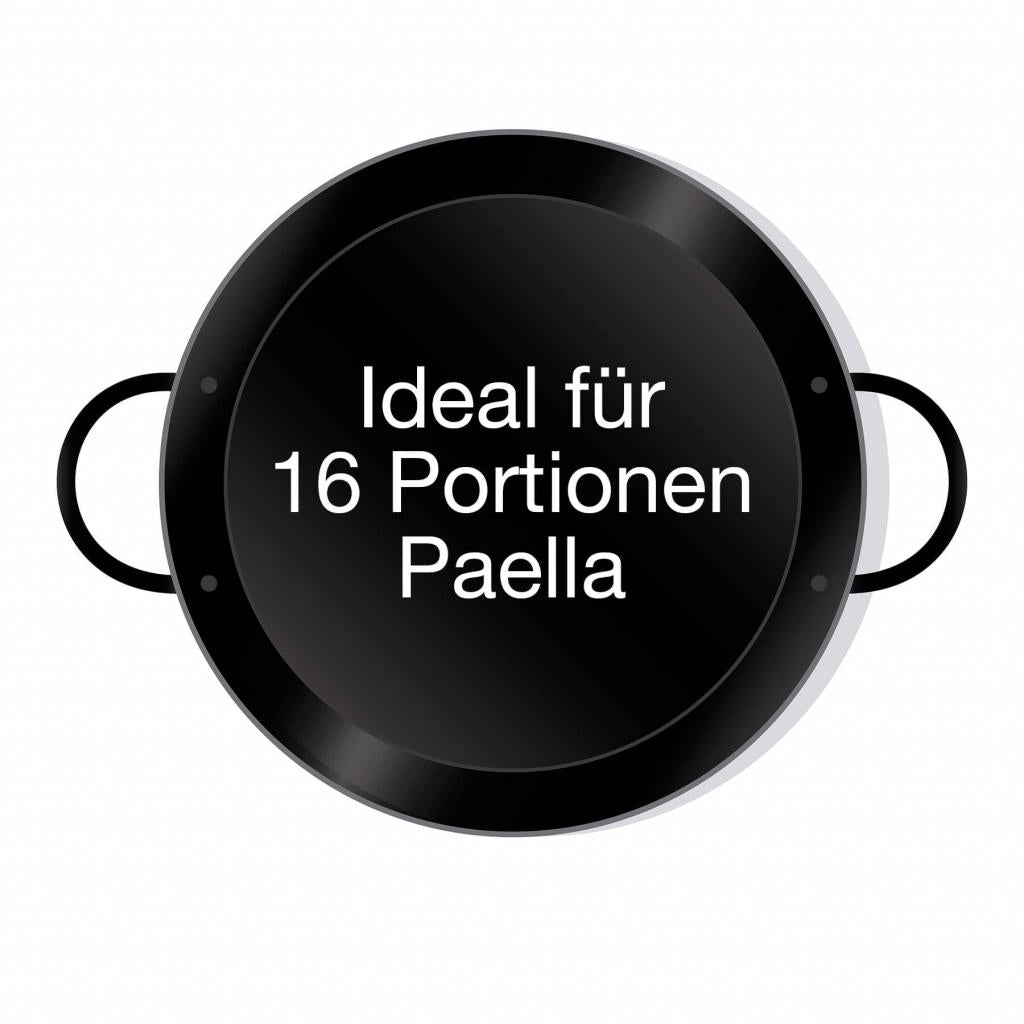 Leichte emaillierte Paella Pfanne Ø 55 cm mit Griffen - Universell einsetzbar und robust: Original spanische Paella Pfanne Typ Valenciana