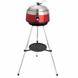 Leichter Holzkohlegrill Ø 38 cm mit Zubehör und Transporttasche: Vulcano - der multifunktionale Grill inkl. 2 Grillaufsätzen und Haube