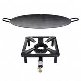 Hockerkocher-Set (klein) mit Eisen-Wok/Grillschale Ø 50 cm - ideal für Camping und Freizeit - Aktion Set Angebot!