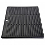 Gusseiserne Grillplatte 33x42,5 cm mit Ablauföffnung für Allgrill PROFESSIONAL - Beidseitig verwendbar, solide, massiv und robust für die Ewigkeit