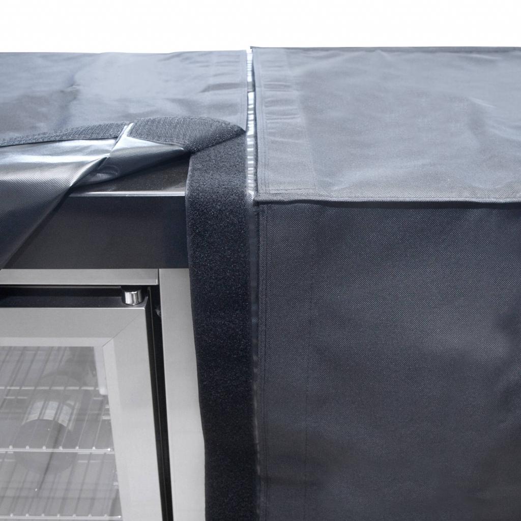 ALL'GRILL Wetterschutzhülle für Gasgrill Modul 4 / 6 - Reißfestes Polyester, wasserdicht, optimaler Schutz gegen Witterung - Ø 70 cm