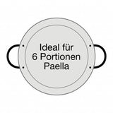 Edelstahl Paella Pfanne Ø 38 cm - Robust und vielseitig einsetzbar für köstliche Pfannengerichte