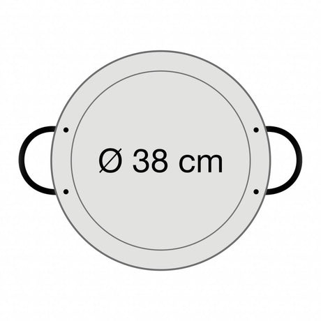 Durchmesser am oberen Rand: 38,0 cm