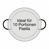 Original spanische Paelle Pfanne Typ 'Valencia' - leicht, Ø 42 cm, polierter Stahl, robust und preiswert: Ideal für Paella, Pfannen-/Reisgerichte