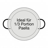 Original spanische Paelle Pfanne Typ 'Valencia' - leicht, Ø 22 cm, polierter Stahl, robust und preiswert: Ideal für Paella, Pfannen-/Reisgerichte