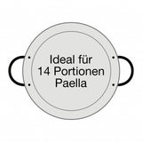 Original spanische Paelle Pfanne Typ 'Valencia' - leicht, Ø 50 cm, polierter Stahl, robust und preiswert: Ideal für Paella, Pfannen-/Reisgerichte