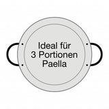 Original spanische Paelle Pfanne Typ 'Valencia' - leicht, Ø 28 cm, polierter Stahl, robust und preiswert: Ideal für Paella, Pfannen-/Reisgerichte