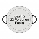 Original spanische Paelle Pfanne Typ 'Valencia' - leicht, Ø 65 cm, polierter Stahl, robust und preiswert: Ideal für Paella, Pfannen-/Reisgerichte