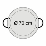 Edelstahl Paella Pfanne Ø 70 cm - Robust, zeitlos und vielseitig einsetzbar