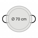 Edelstahl Paella Pfanne Ø 70 cm - Robust, zeitlos und vielseitig einsetzbar