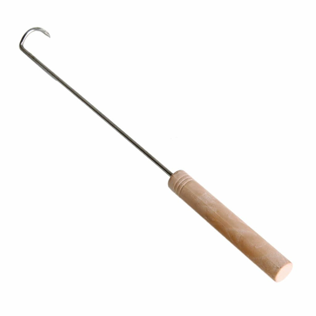 Grillhaken aus Edelstahl mit Kunststoffgriff - Länge 28 cm - Ideal zum Grillen und Braten