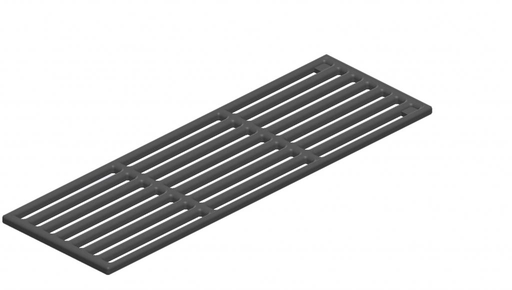 Massiver Gusseisen Grillrost 15x46cm für ALL'GRILL Modell CHEF S - solide, robust und langlebig