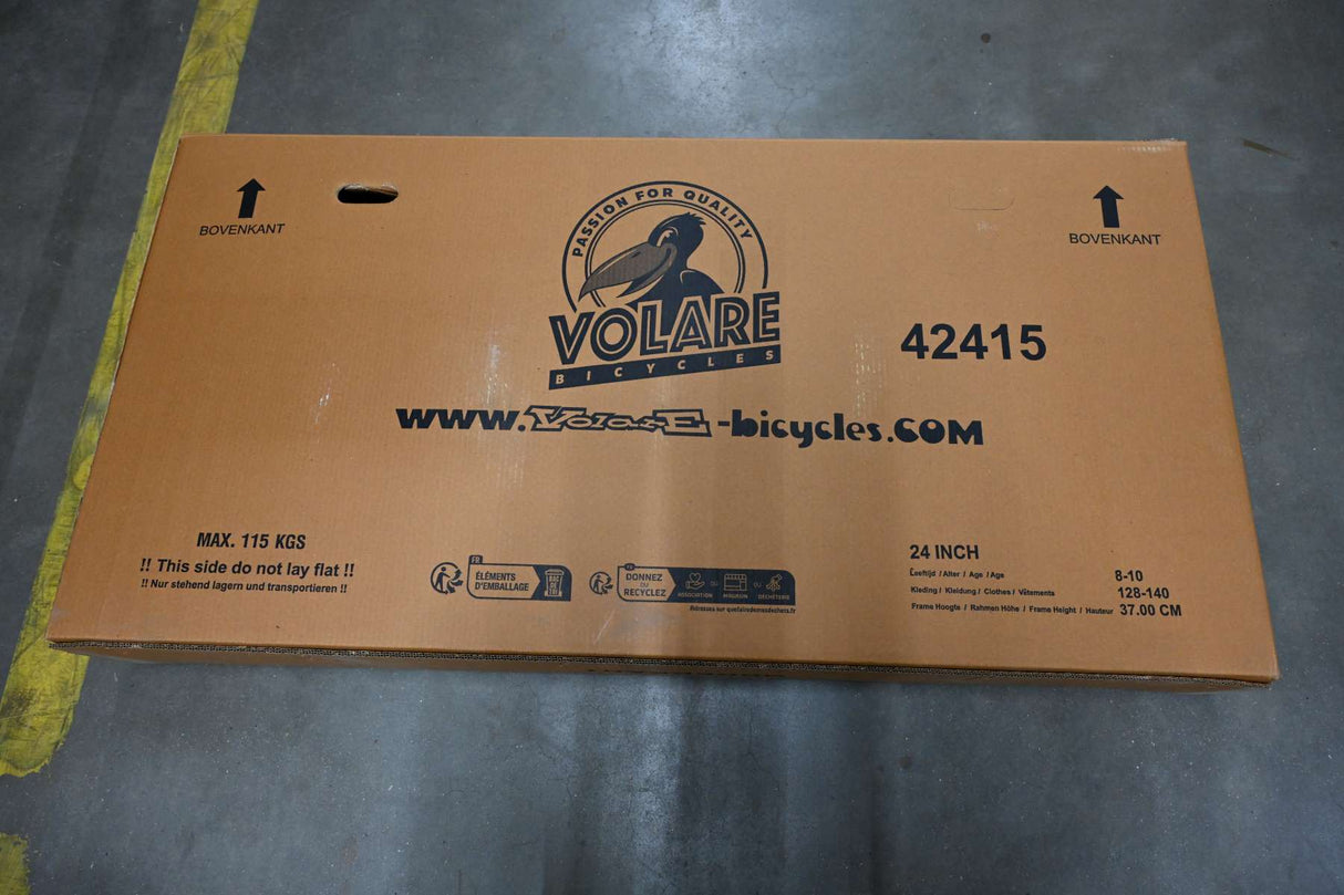 Volare Rocky Kinderfahrrad - 24 Zoll - Blau mit Shimano Nexus 3 Gängen für Jungen