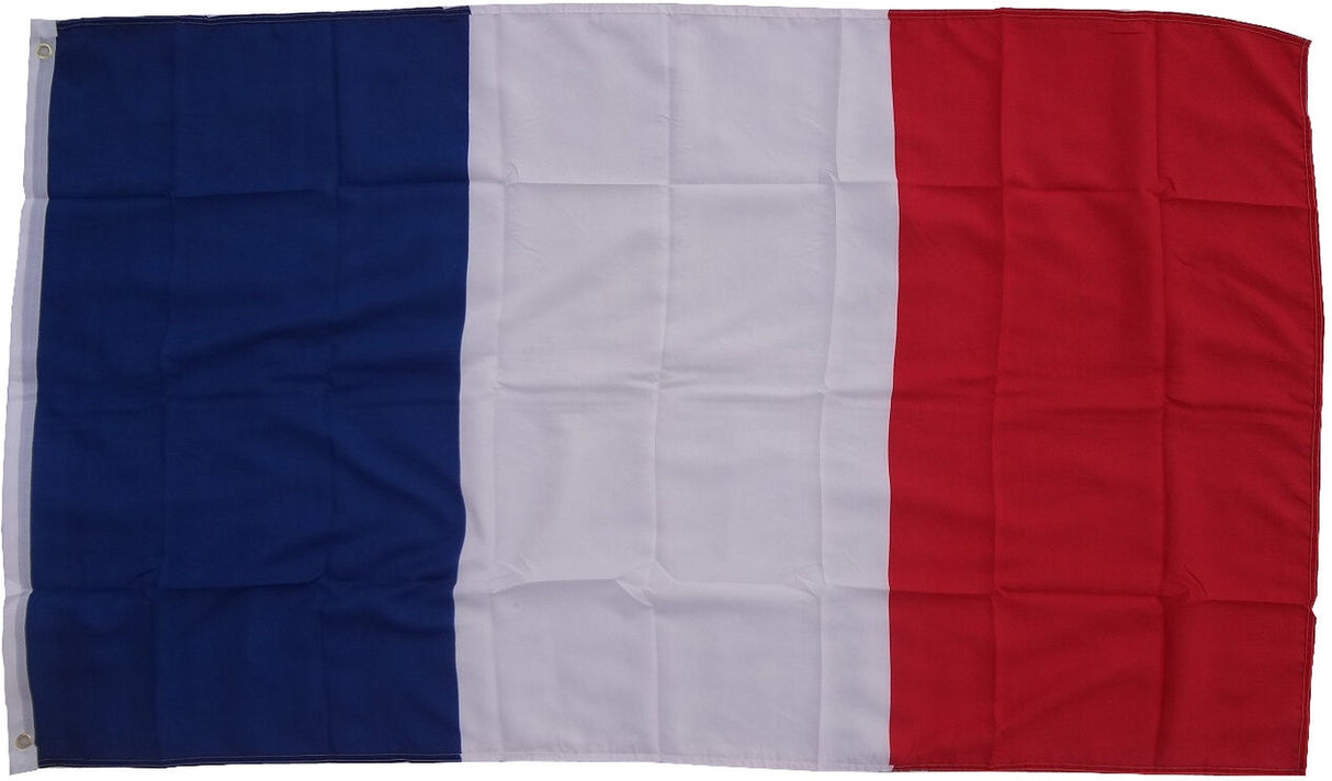 XXL Flagge Frankreich 250 x 150 cm Fahne mit 2 Ösen 100g/m² Stoffgewicht Hissflagge