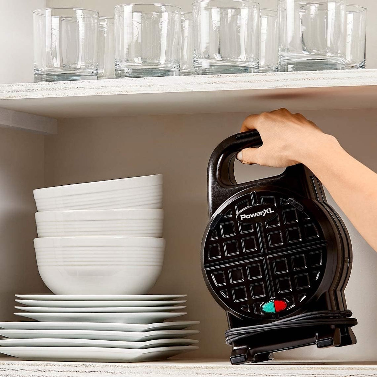 PowerXL Waffle Star Waffeleisen – Gefüllte Waffeln 18cm Antihaft