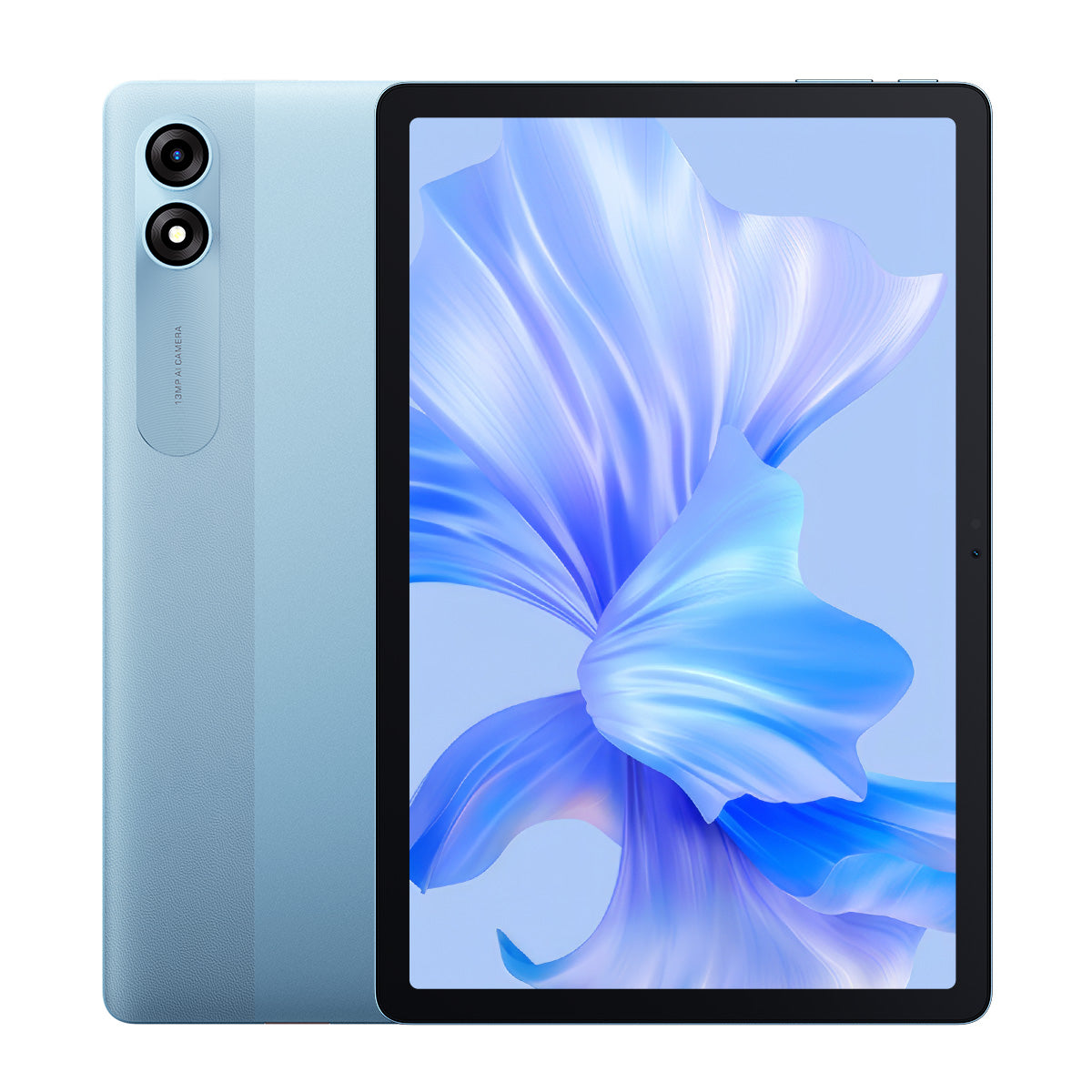 Blackview TAB 90 Blau WIFI- Vorder- und Rueckseite in gerader Ansicht