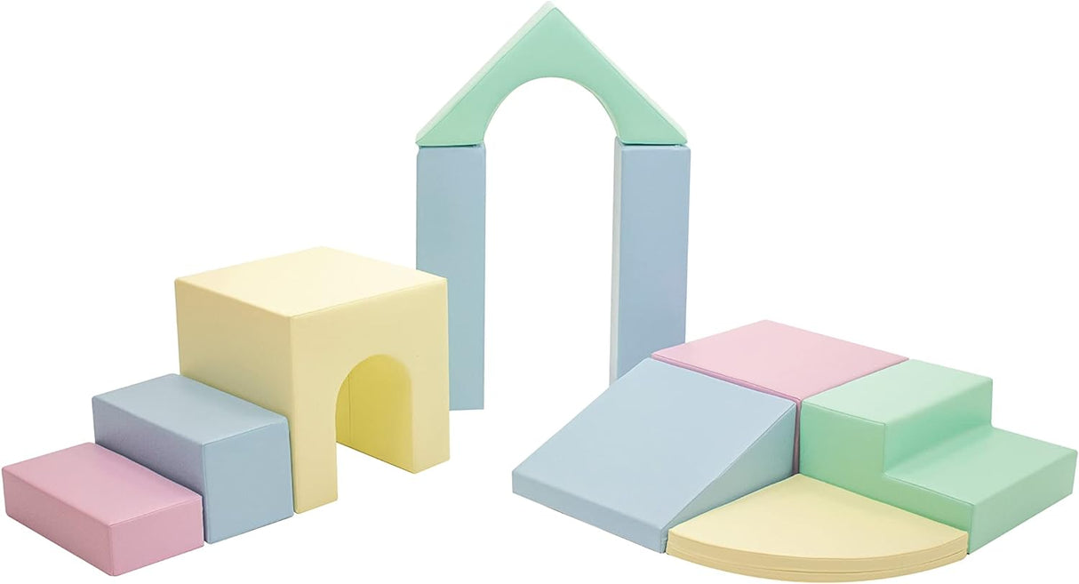 Set 21 Spielbauklötze IGLU 10 XL - Kreative XXL Softbausteine - Motorikförderung für Kinder