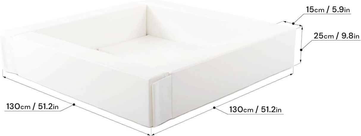 IGLU Softplay XL Bällebad – in Weiß