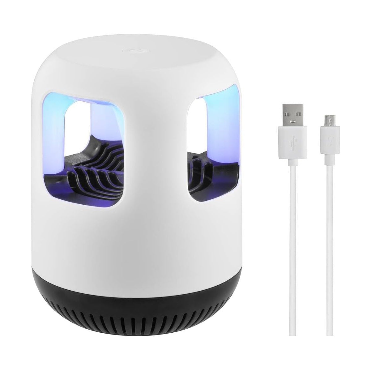 UV Insektenfänger mit Nachtlicht & USB | Mückenfalle mit UV-Licht & Ventilator | Insektenfalle für Schlafzimmer & Kinderzimmer