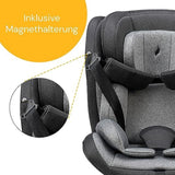 Osann Swift360 S i-Size Kindersitz 76–150 cm – 360° drehbar, Reboarder & vorwärts, Isofix, i-Size R129, 12-fach höhenverstellbar – Universe Grey