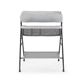 BabyTrold Vera 2 Wickeltisch klappbar grau Denim mit Ablagefach und 3-Fächer-Halter