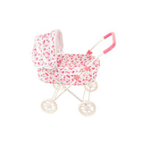 Babytrold Puppenwagen weiß mit Kirschen Seitenansicht