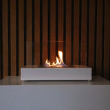 CACH Fires Lambeth Tischkamin, weiß, H: 18 cm x B: 35,5 cm x T: 20,5 cm, 0,8 kW, hübsche und stilvolle Ergänzung für jeden Raum