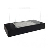 CACH Fires Freistehender Bioethanol-Kamin, Schwarz, 60 cm, Dekoratives Feuer für Tisch oder Regal, 2 kW, Stilvolles und modernes Accessoire.