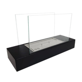 CACH Fires Freistehender Bioethanol-Kamin, Schwarz, 60 cm, Dekoratives Feuer für Tisch oder Regal, 2 kW, Stilvolles und modernes Accessoire.