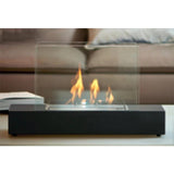 CACH Fires Freistehender Bioethanol-Kamin, Schwarz, 60 cm, Dekoratives Feuer für Tisch oder Regal, 2 kW, Stilvolles und modernes Accessoire.