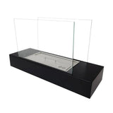 CACH Fires Freistehender Bioethanol-Kamin, Schwarz, 60 cm, Dekoratives Feuer für Tisch oder Regal, 2 kW, Stilvolles und modernes Accessoire.