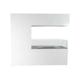 CACH Fires Topeka Bio-Standkamin, Weiß, 100 cm, Pulverbeschichtet, 2,4 kW, ein einfaches und elegantes Designstück, pulverbeschichtete Oberfläche.