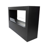 CACH Fires Biostand-Kamin, Schwarz, Groß, freistehender Kamin mit 4-Liter-Brenner, bis zu 6,5 Stunden Brenndauer, 3,3 kW.