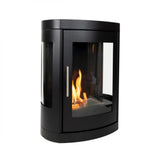 CACH Fires Oregon Bioethanolofen, traditioneller Holzofen-Look, wandmontiert, kein Schornstein erforderlich, 2 kW.