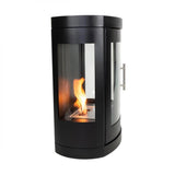 CACH Fires Oregon Bioethanolofen, traditioneller Holzofen-Look, wandmontiert, kein Schornstein erforderlich, 2 kW.