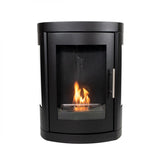 CACH Fires Oregon Bioethanolofen, traditioneller Holzofen-Look, wandmontiert, kein Schornstein erforderlich, 2 kW.