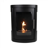 CACH Fires Oregon Bioethanolofen, traditioneller Holzofen-Look, wandmontiert, kein Schornstein erforderlich, 2 kW.